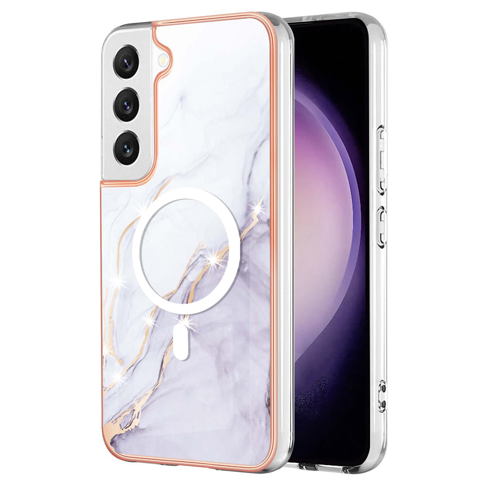 YB IMD Series-19 for Samsung Galaxy S23 Magnetic IMD Drop-proof Case 2.0mm TPU Phone Cover YB IMD Series-19 for Samsung Galaxy S23 Magnetic IMD Drop-proof Case 2.0mm TPU Phone Cover